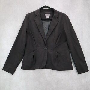 Mark Eisen George Black Blazers Jackets Coats Business Notched‎ Stripes Large 12